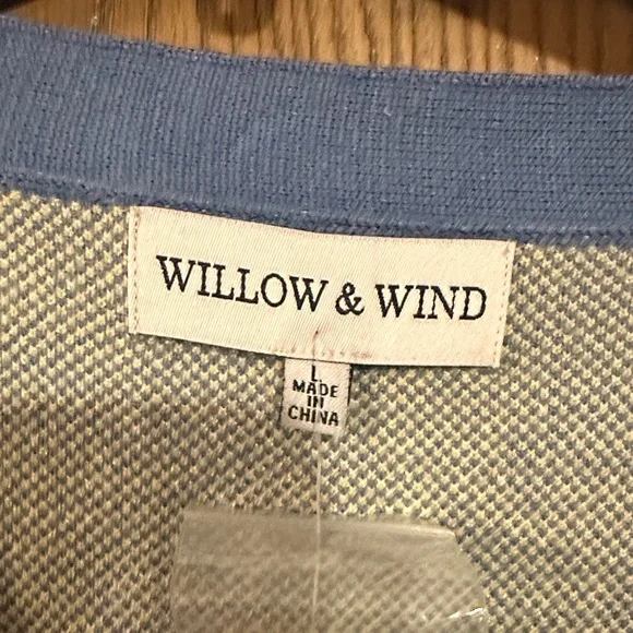 Willow & Stout Floral Blue Women's Cardigan - Picture 2 of 5